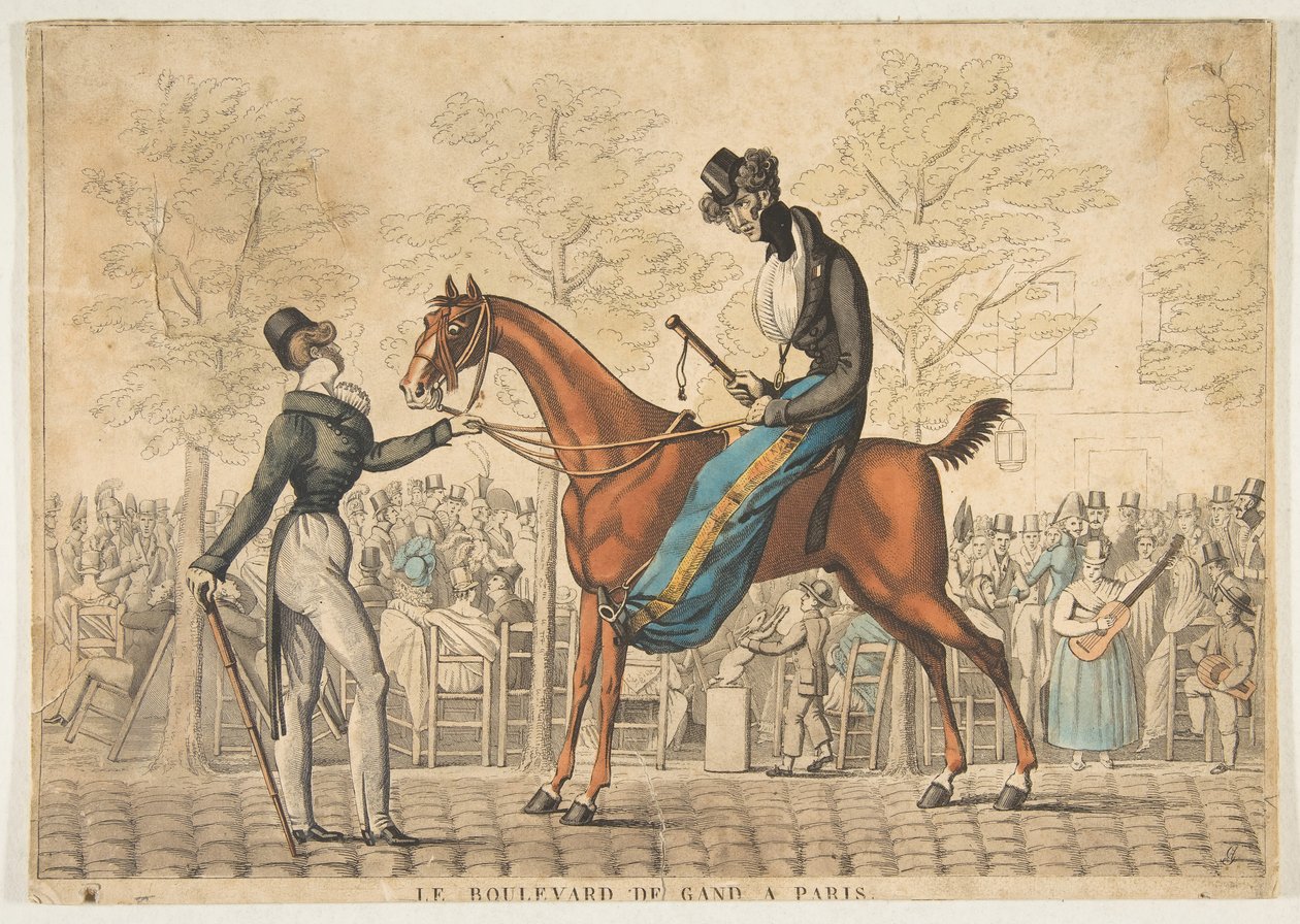 Le Boulevard de Gand in Paris, 19. Jahrhundert von Georges Jacques Gatine