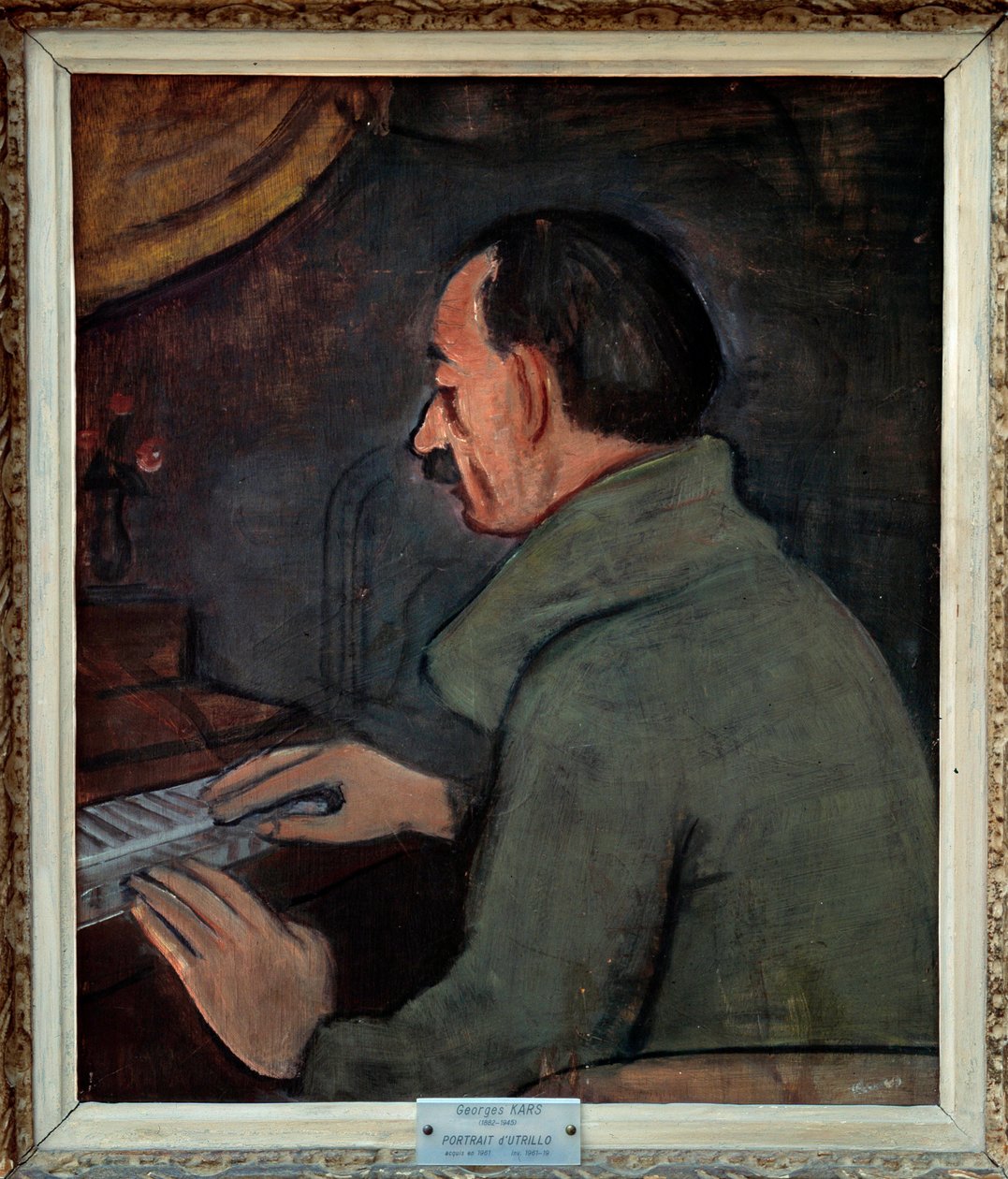 Porträt von Maurice Utrillo (1883-1955), französischer Maler von Georges Kars