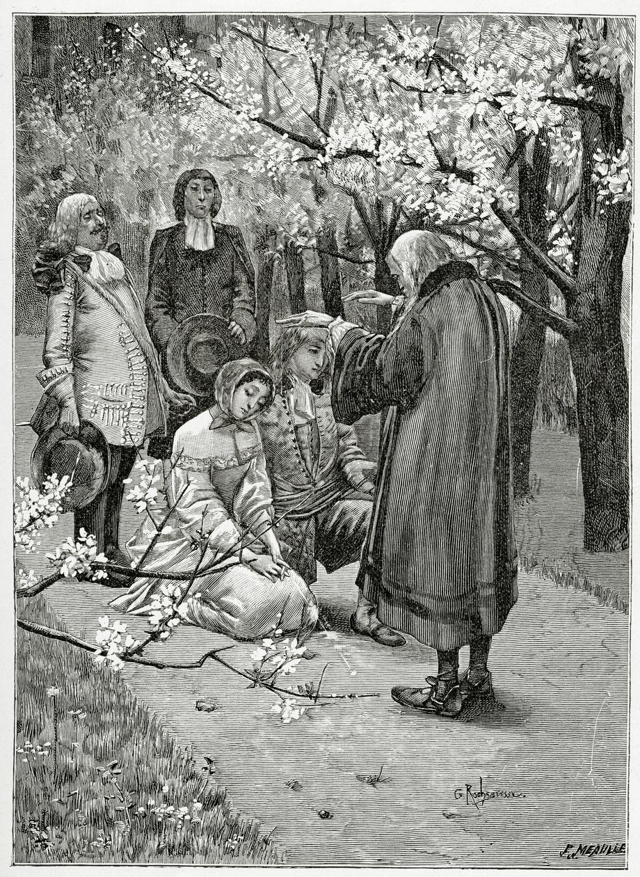 Mariage d’Ethel et d’Ordener - Illustration aus Han d’Islande, 19. Jahrhundert von Georges Marie Rochegrosse
