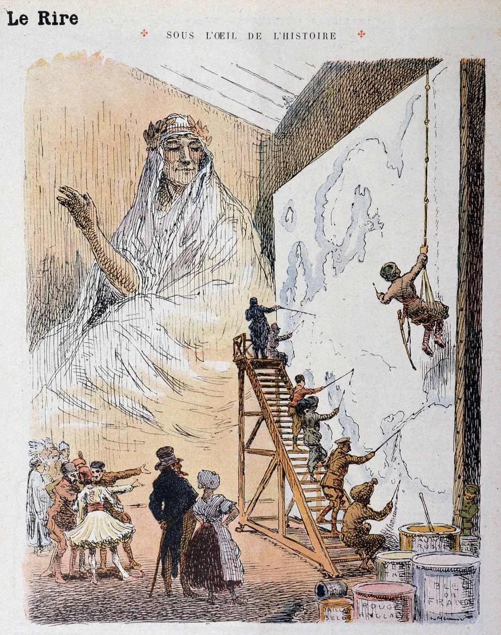 Europa. Zeichnung von Georges Meunier in „Le Rire Rouge“ von Georges Meunier