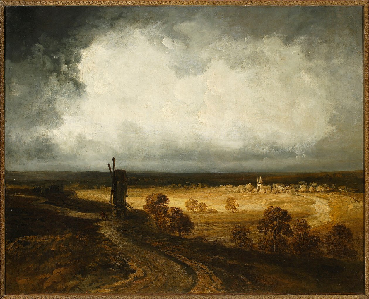 Windmühlen auf Montmartre von Georges Michel