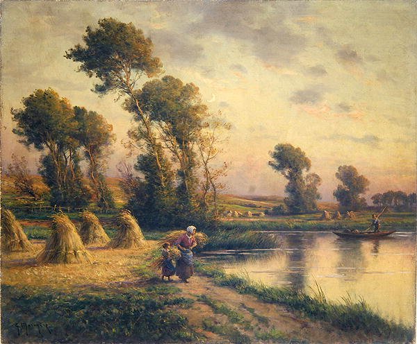 Landschaft von Georges Philibert Charles Maroniez