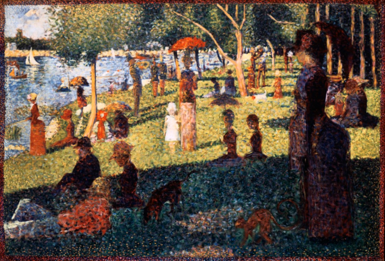 Ein Sonntagnachmittag auf der Insel La Grande Jatte, 1884-1886 von Georges Pierre Seurat
