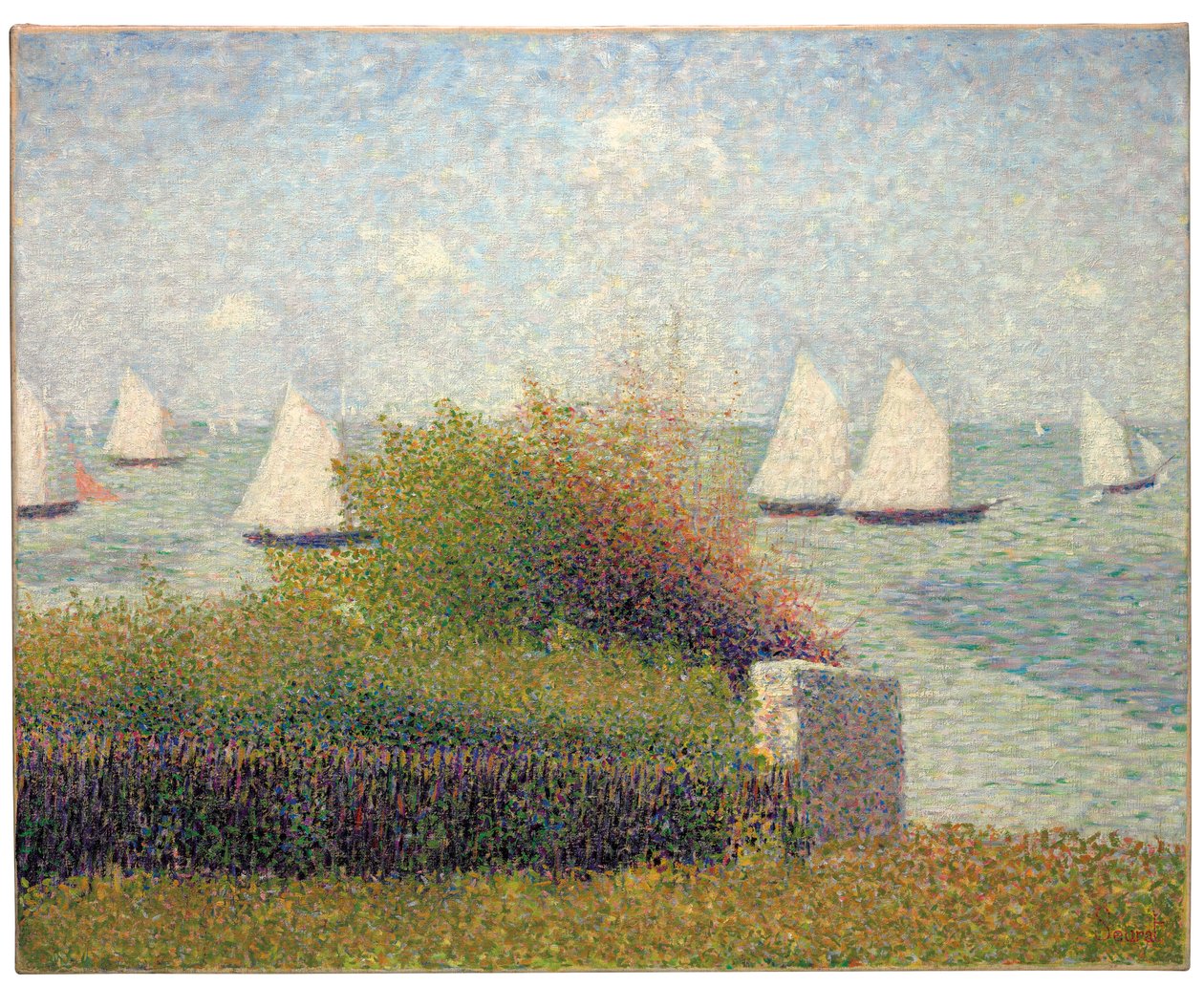 Die Reede von Grandcamp von Georges Pierre Seurat