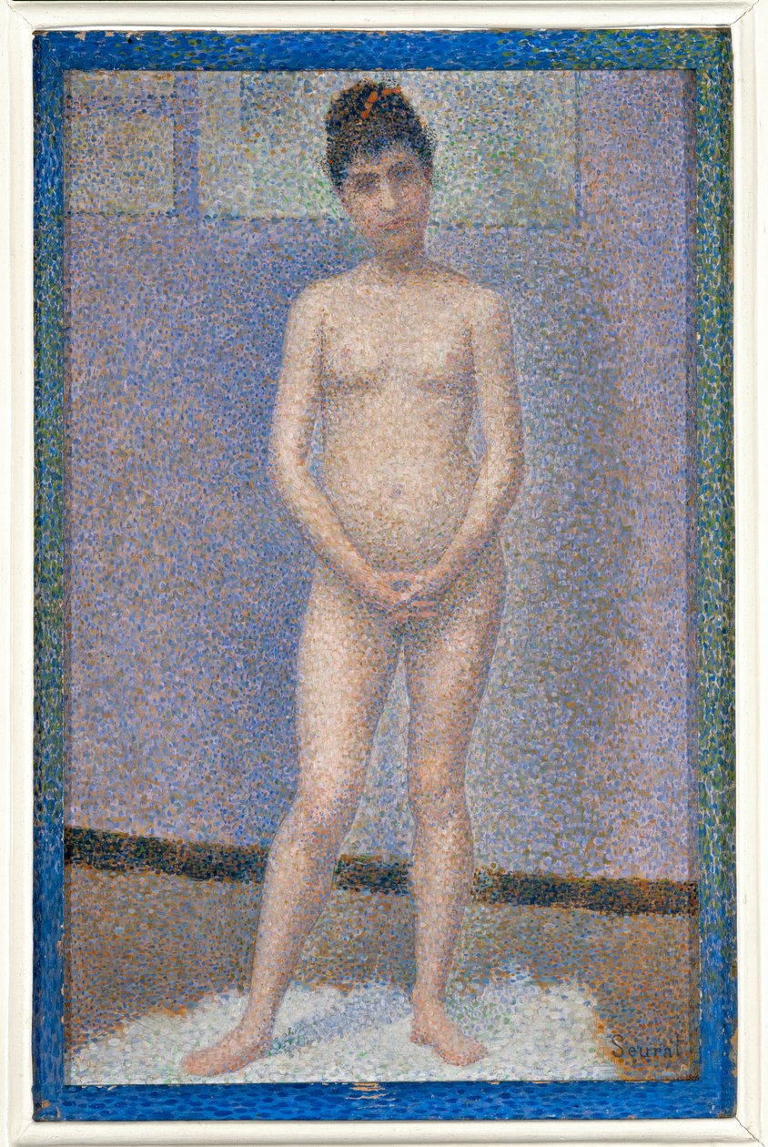 Modell, Vorderansicht von Georges Pierre Seurat