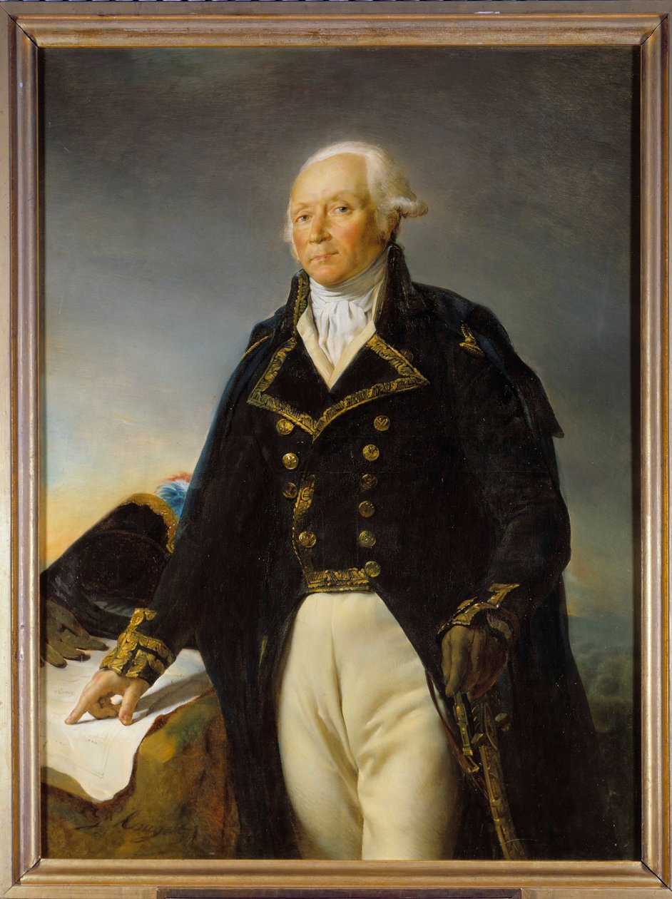 Porträt von Francois Christophe Kellermann (1735-1820), Herzog von Valmy, General in Chief der Armee von Moselle, Gemälde von Georges Rouget (1784-1869) 1792 von Georges Rouget