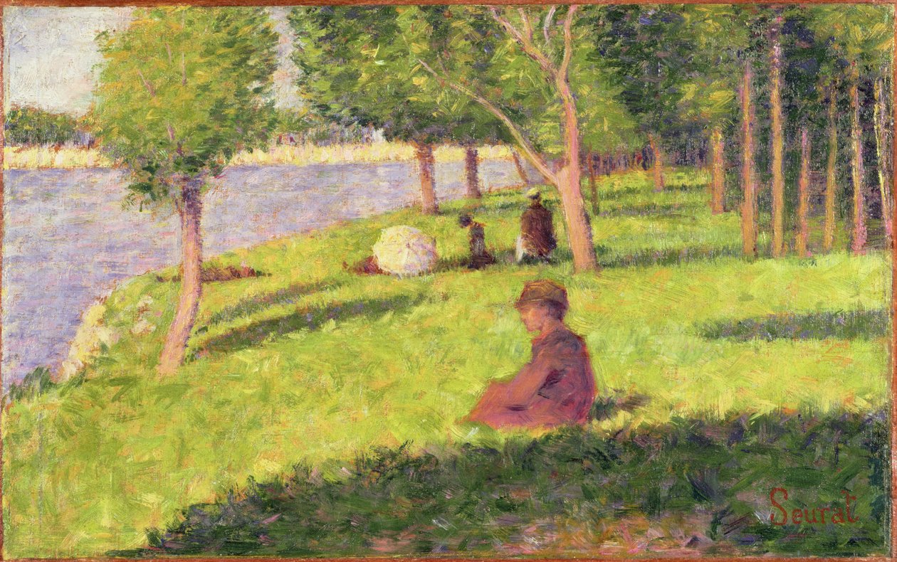 Sitzende Figuren, Studie für Ein Sonntagnachmittag auf der Insel La Grande Jatte von Georges Seurat