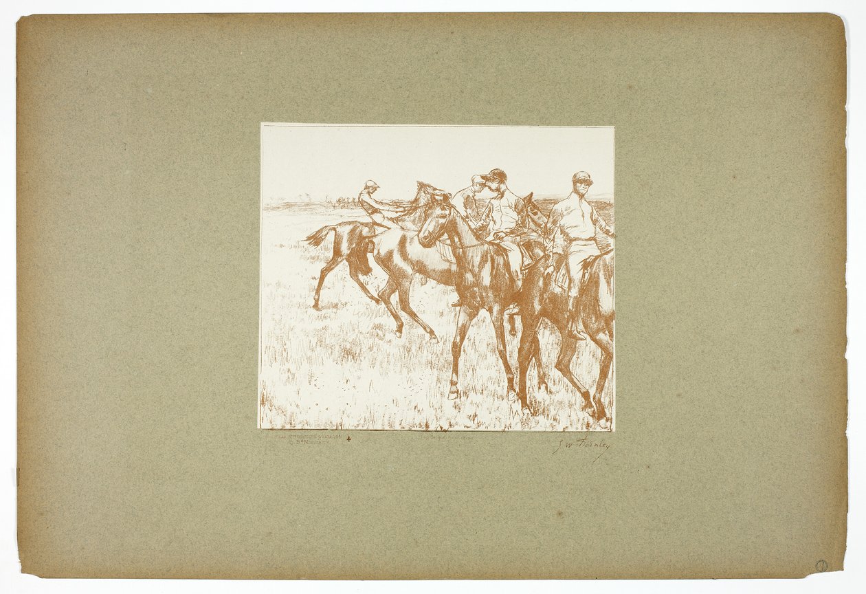 Die Jockeys von Georges William Thornley