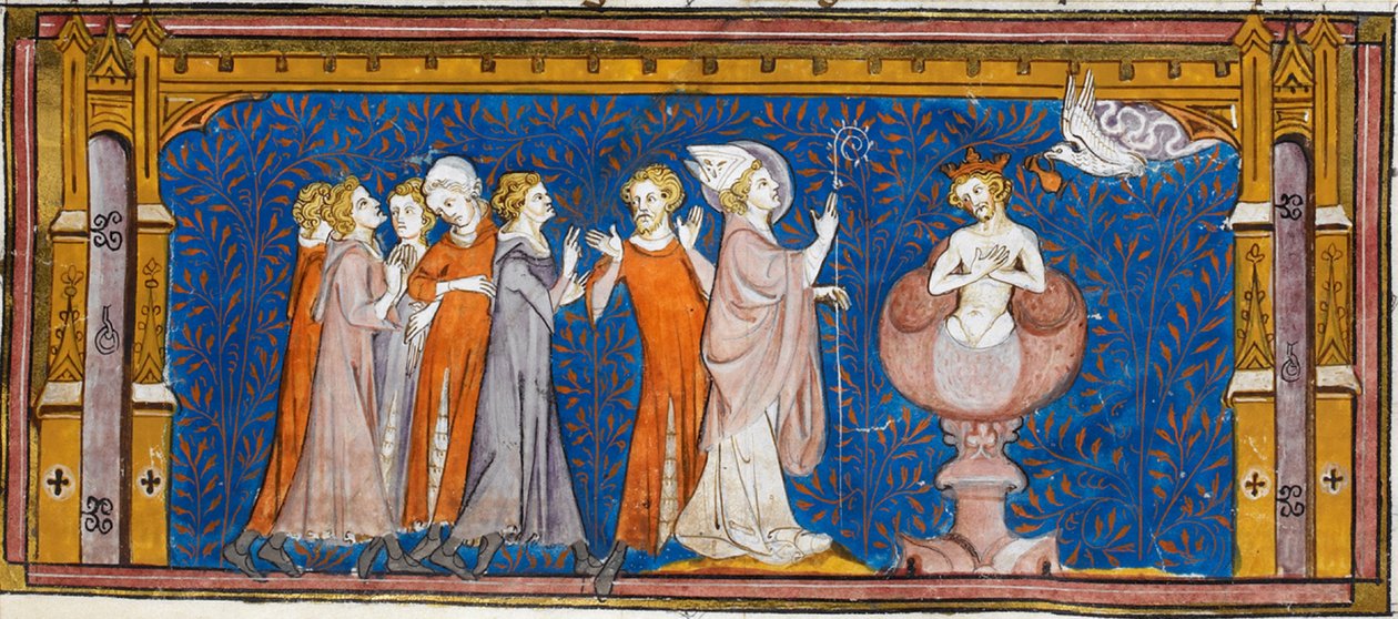 Taufe von Chlodwig, aus Chroniques de France ou de St Denis, 14. Jahrhundert von Georgia Levan Ramishvili from Tbilisi