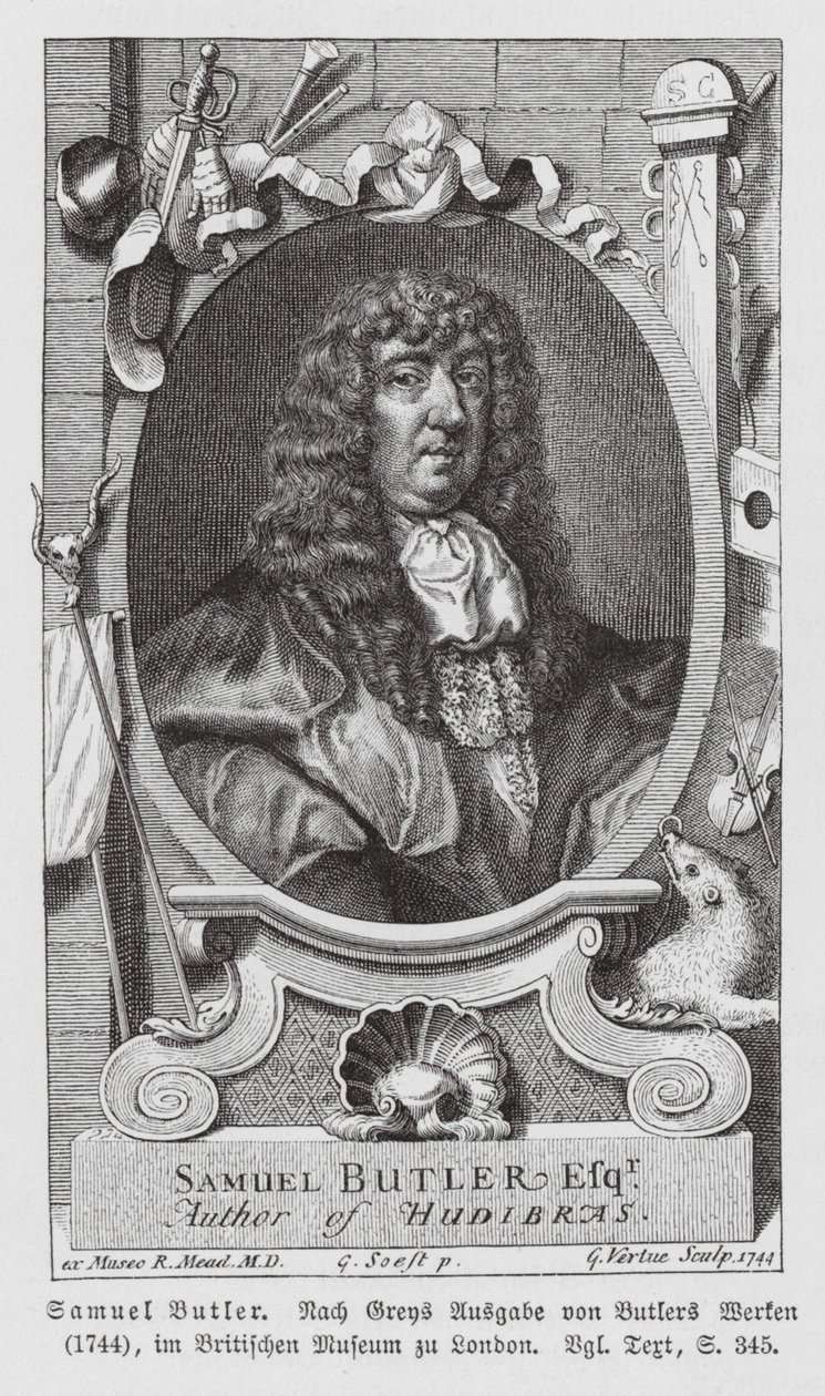 Samuel Butler, englischer Dichter von Gerard (after) Soest
