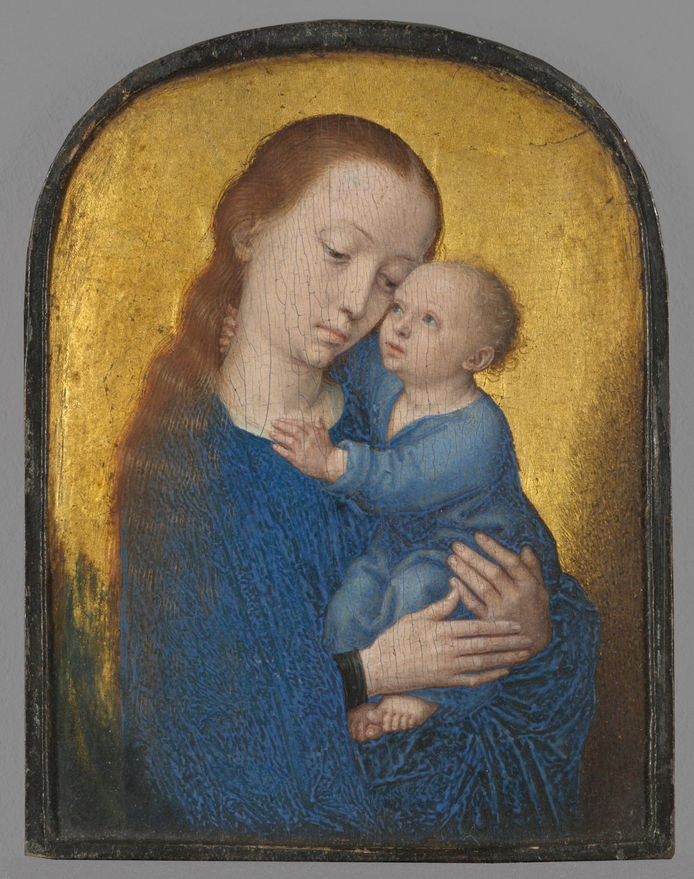 Teil eines Diptychons: Maria mit dem Kind von Gerard David