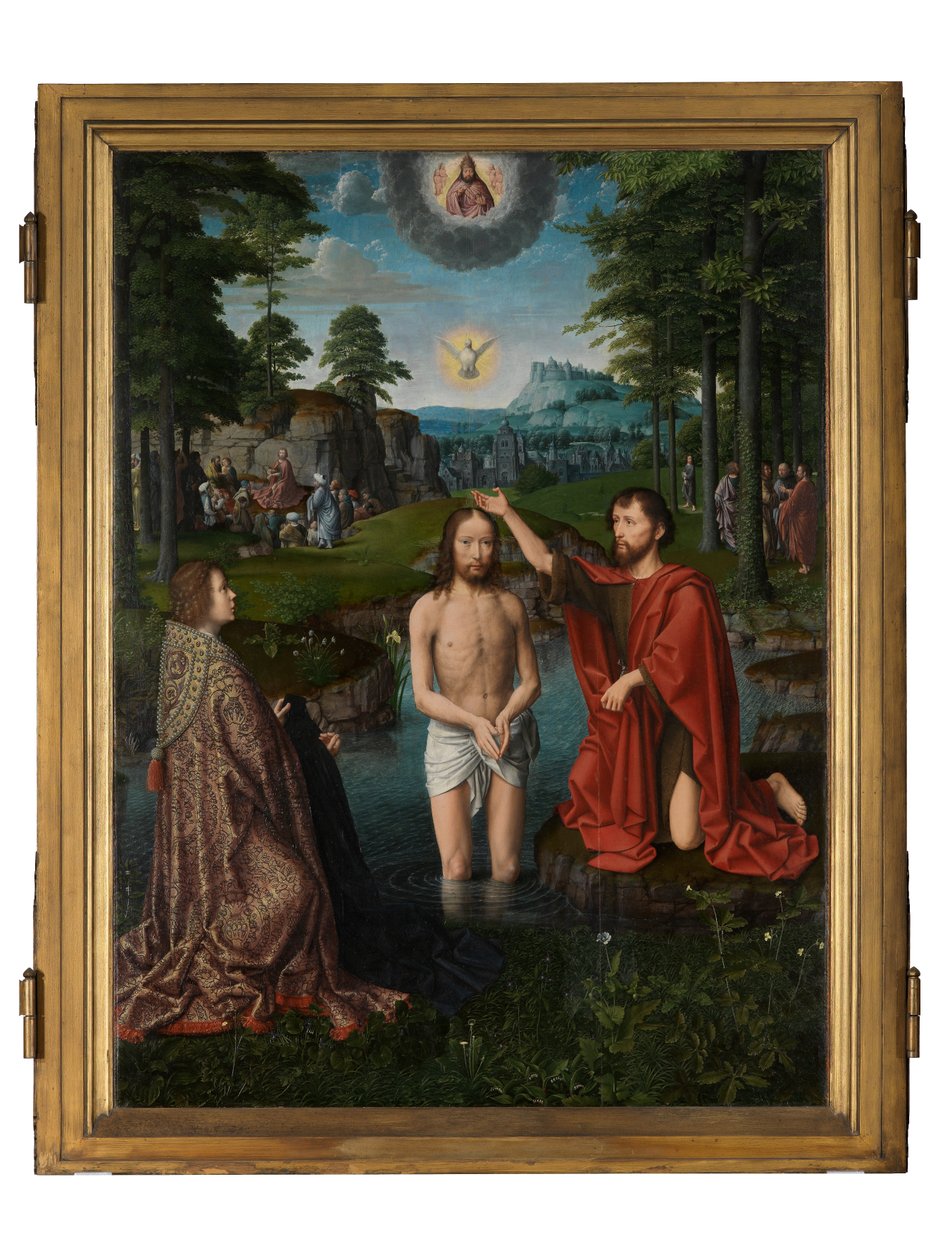 Die Taufe Christi, ca. 1502-08 von Gerard David