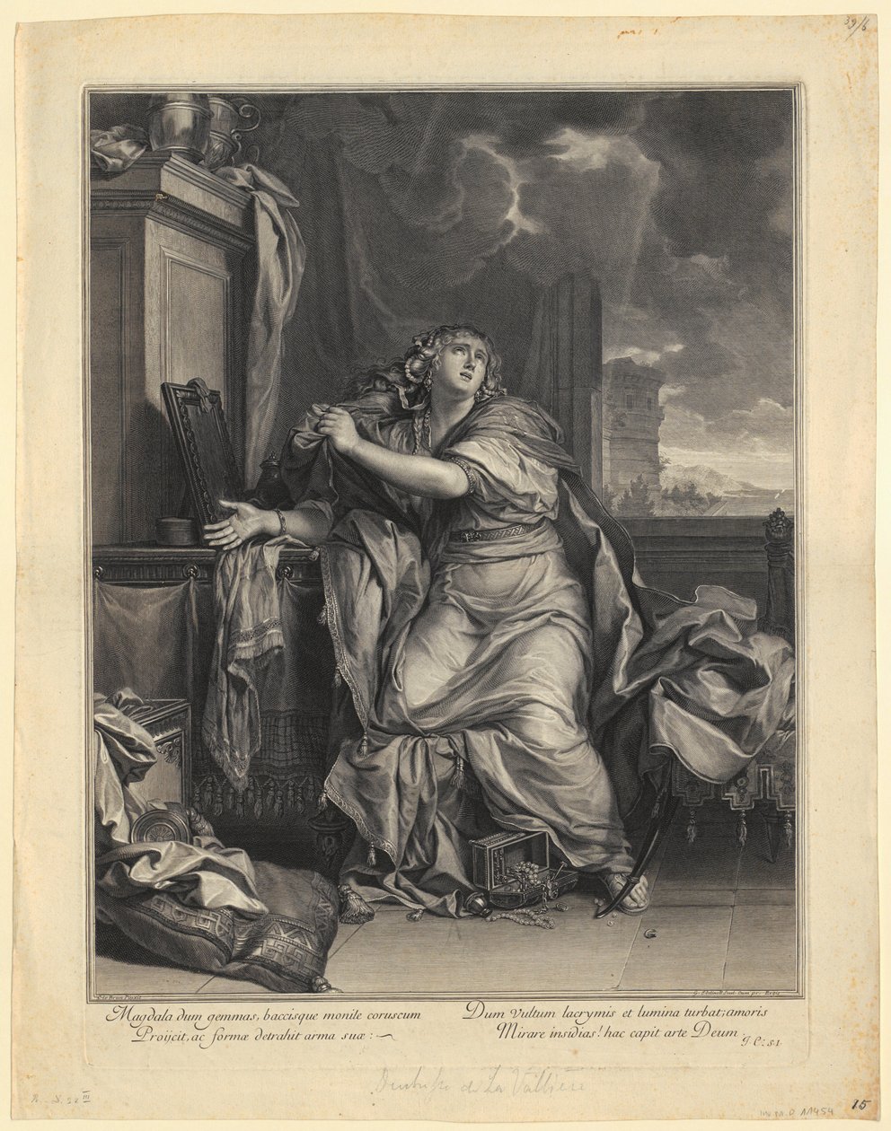 Porträt von Jean-Baptiste Santeuil von Gérard Edelinck