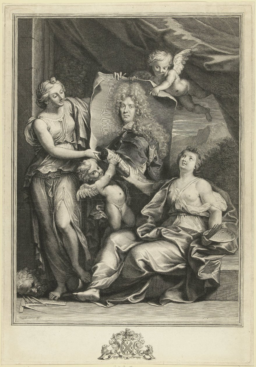 Porträt von Pierre Vincent Bertin von Gérard Edelinck