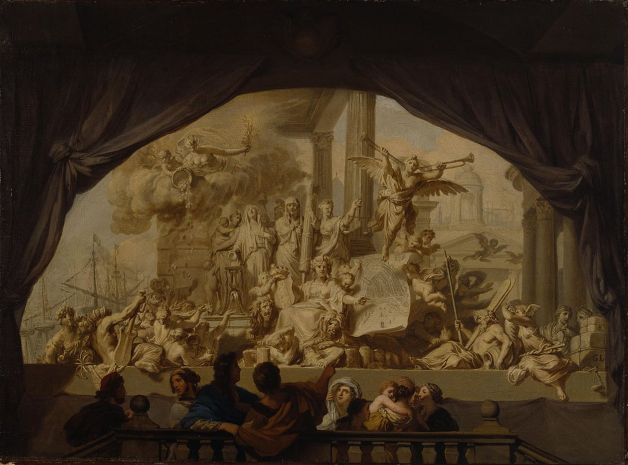 Allegorie auf den Ruhm von Amsterdam von Gerard de Lairesse