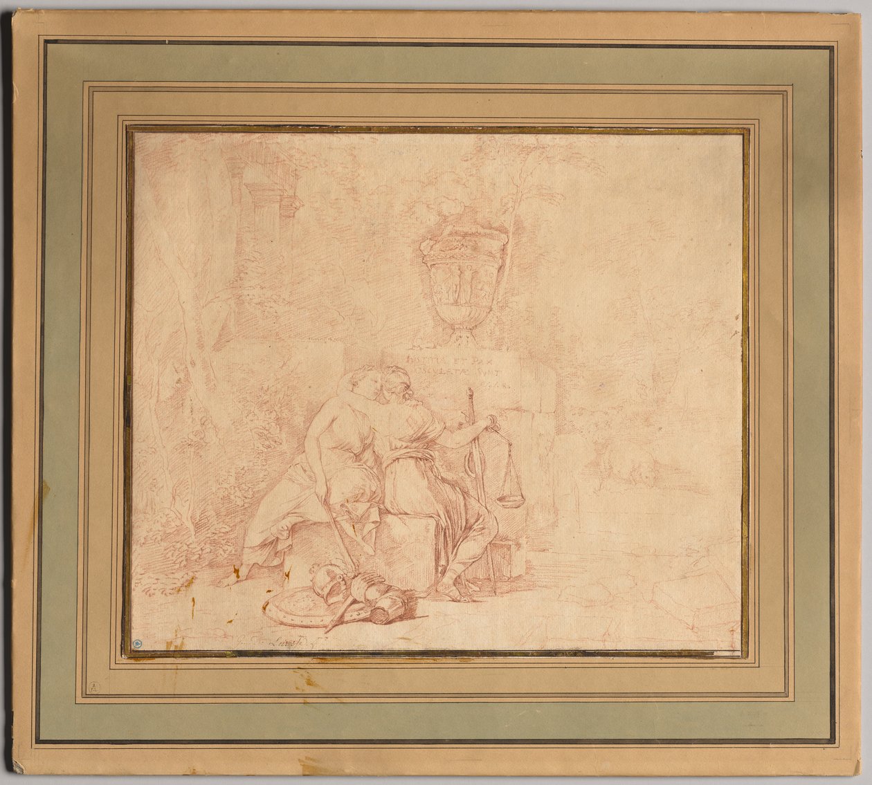 Der Kuss des Friedens und der Gerechtigkeit, nach 1654 von Gerard de Lairesse