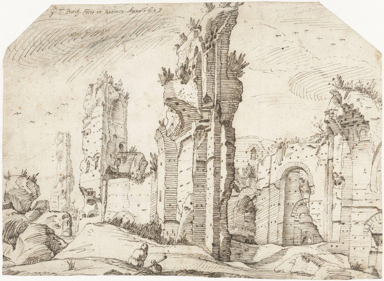 Ruinen der Caracalla-Thermen von Gerard ter Borch