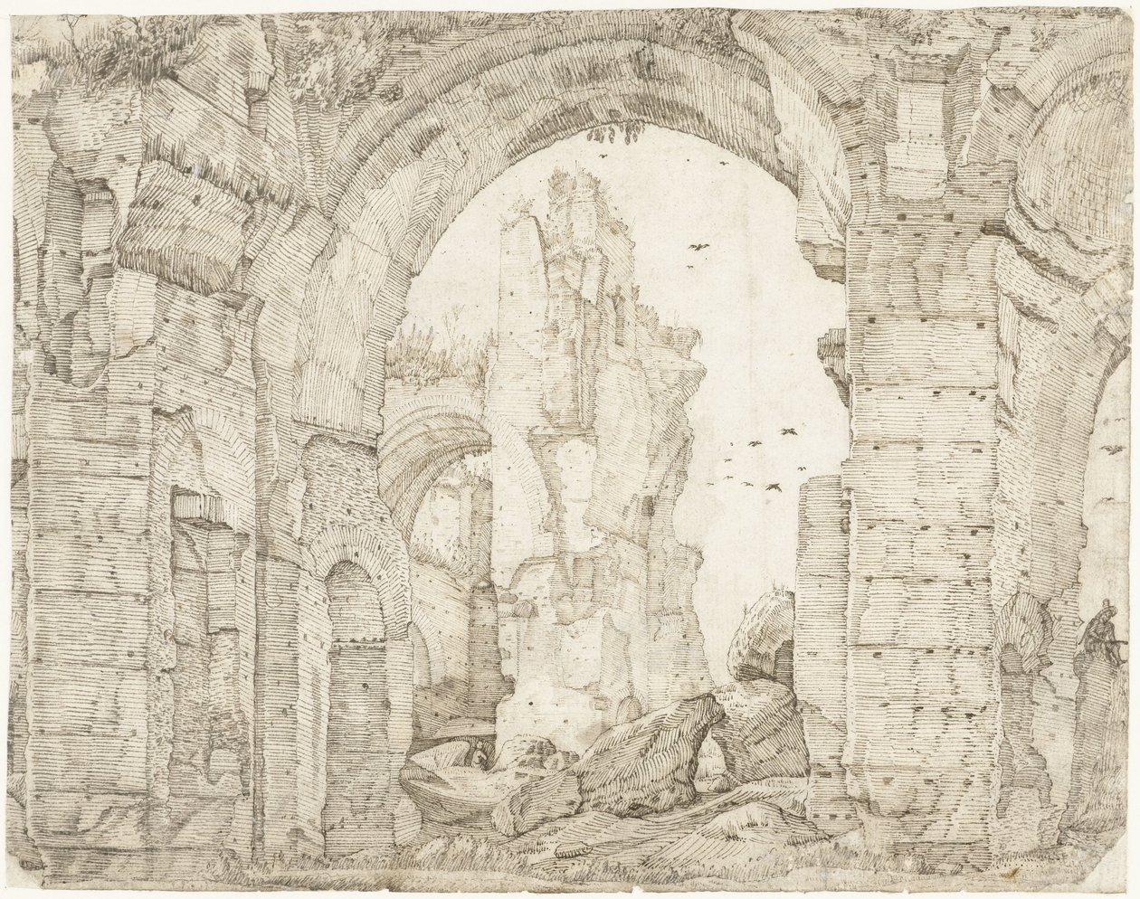 Ruinen der Thermen von Caracalla, Rom von Gerard ter Borch (I)