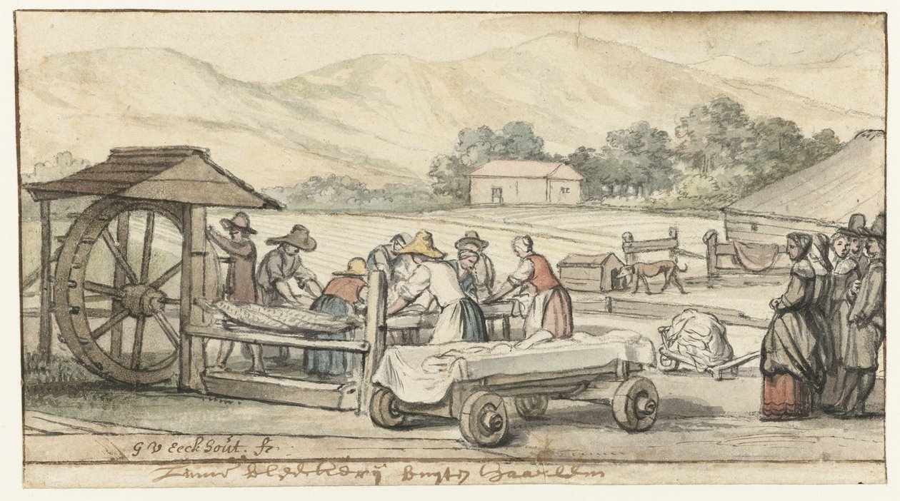 Die Bleichfelder bei Haarlem von Gerbrand van den Eeckhout