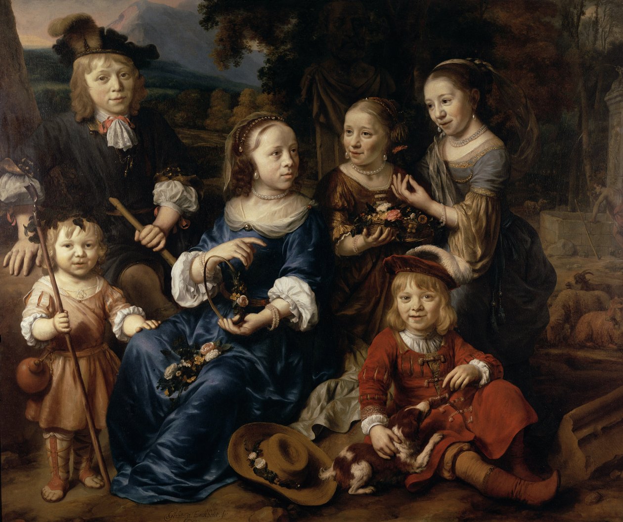 Die Kinder von Altetus Tolling, 1667 von Gerbrand van den Eeckhout