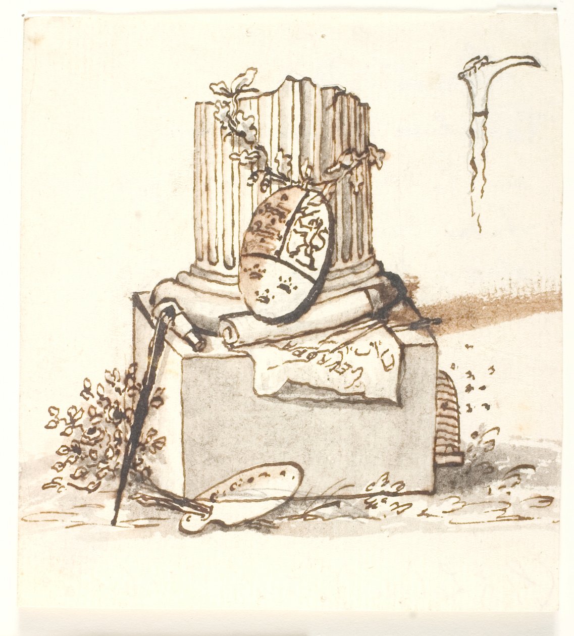 Eine gebrochene Säule von Gerhard Ludvig Lahde