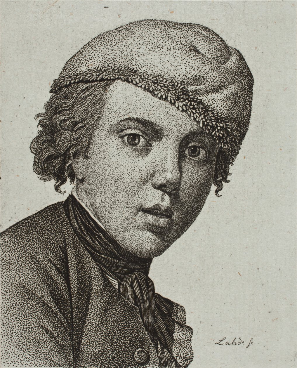 Jens Juel, nach Juels Selbstporträt von 1767 von Gerhard Ludvig Lahde