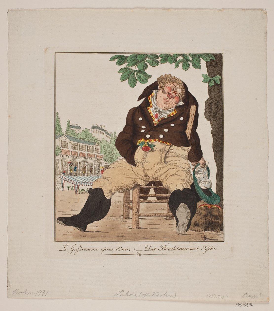 Le Gastronome nach dem Abendessen von Gerhard Ludvig Lahde