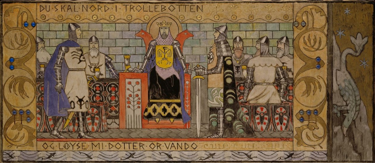 Åsmund in der Königshalle von Gerhard Munthe