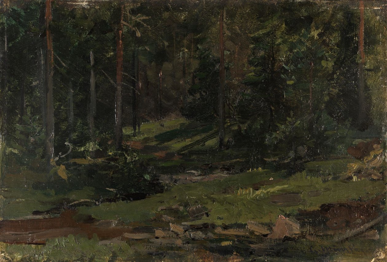Waldlandschaft von Gerhard Munthe