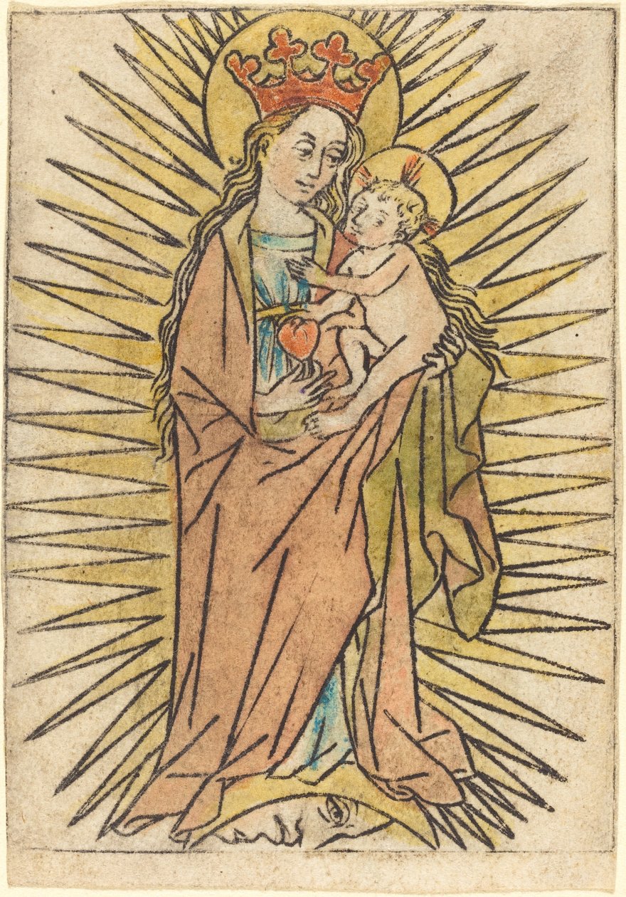 Die Madonna und Kind mit einer Birne von German 15th Century
