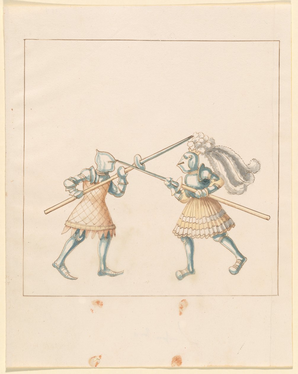 Freydal, Das Buch der Turniere und Turniere von Kaiser Maximilian I.: Kämpfe zu Fuß (Turniere)(Band III): Platte 149 von German 16th Century
