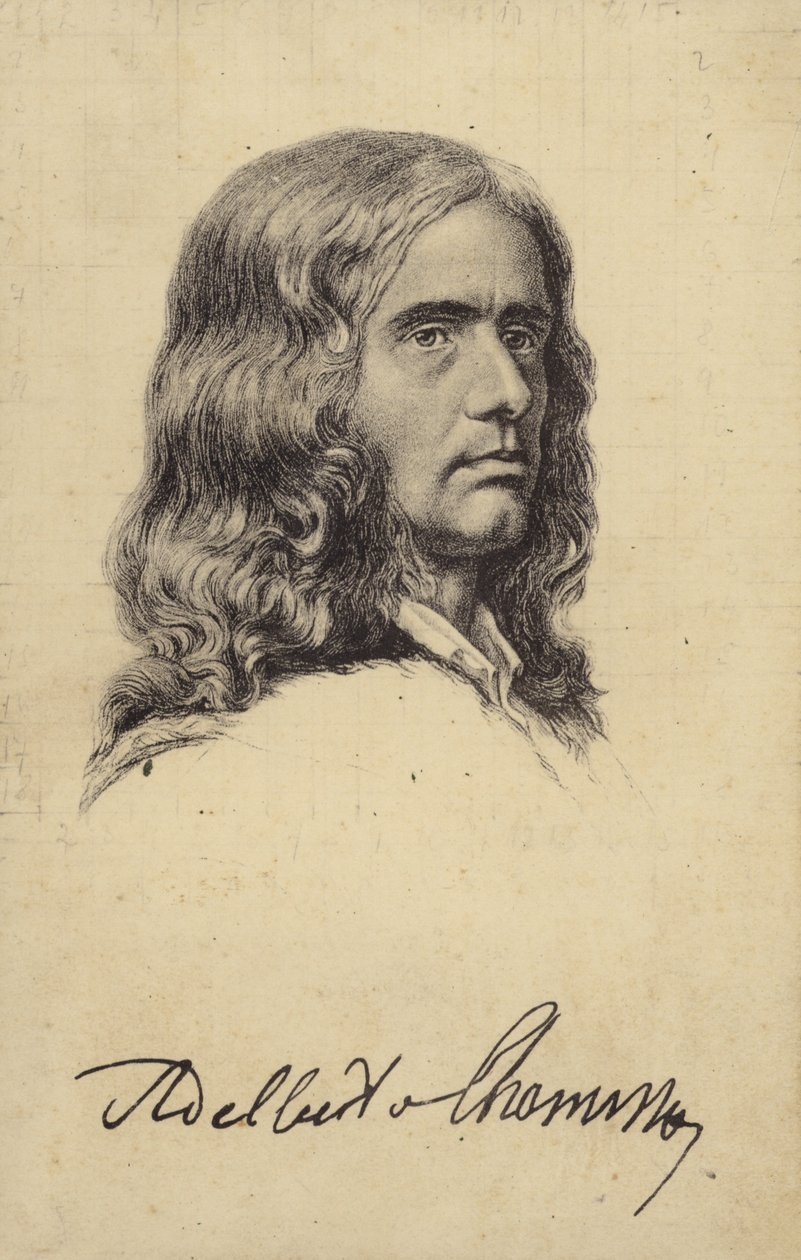 Adalbert von Chamisso, deutscher Dichter und Botaniker von German School