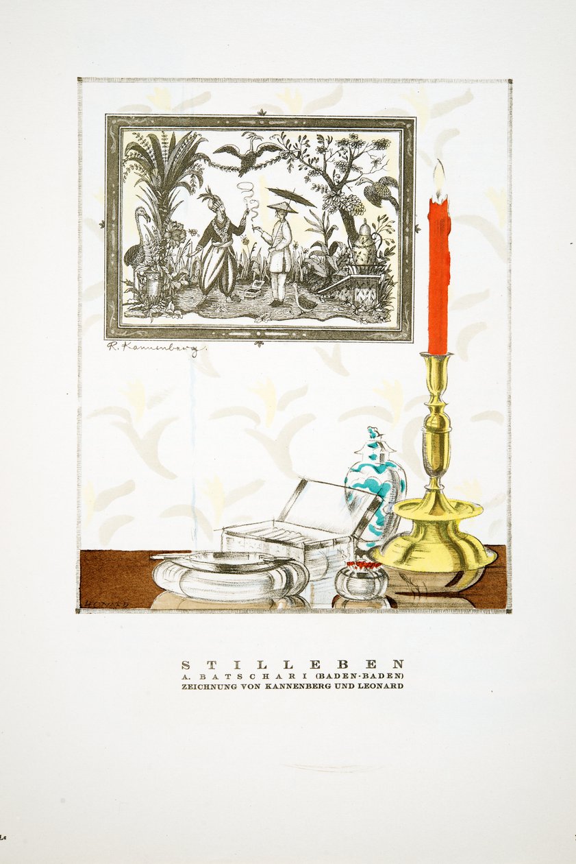 Werbung für Batschari Zigaretten, aus Styl, veröffentlicht 1922 von German School