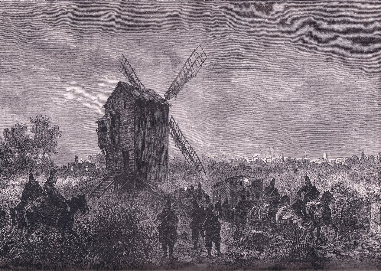 Vor Orleans, Cassells Geschichte des Krieges zwischen Frankreich und Deutschland, veröffentlicht von Cassell and Company Limited, ca. 1890 (Lithografie) von German School
