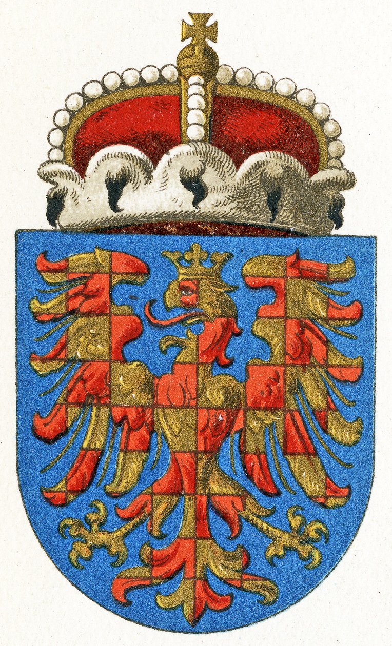 Wappen von Mähren, ca. 1898 von German School