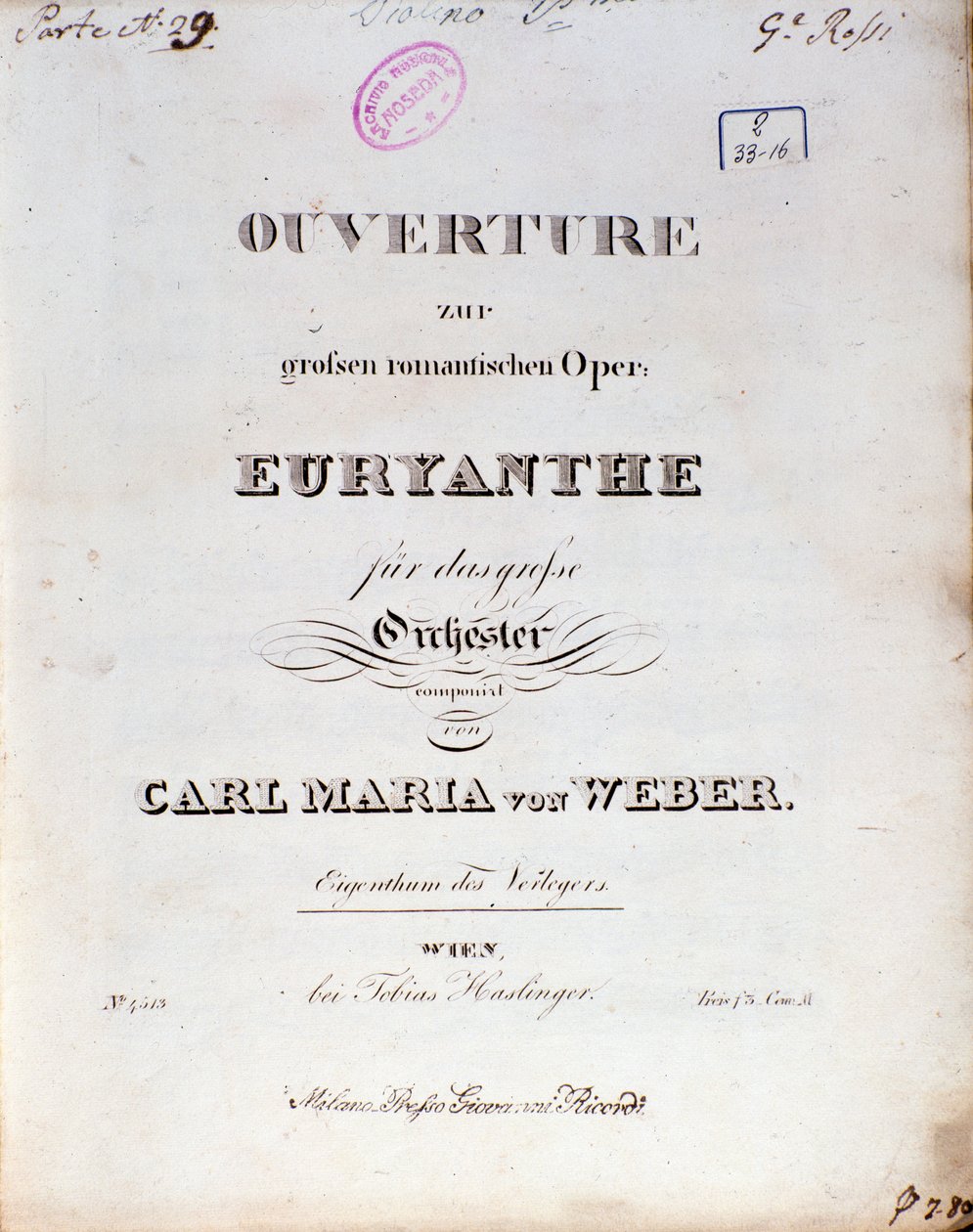 Frontispiz aus der Oper 