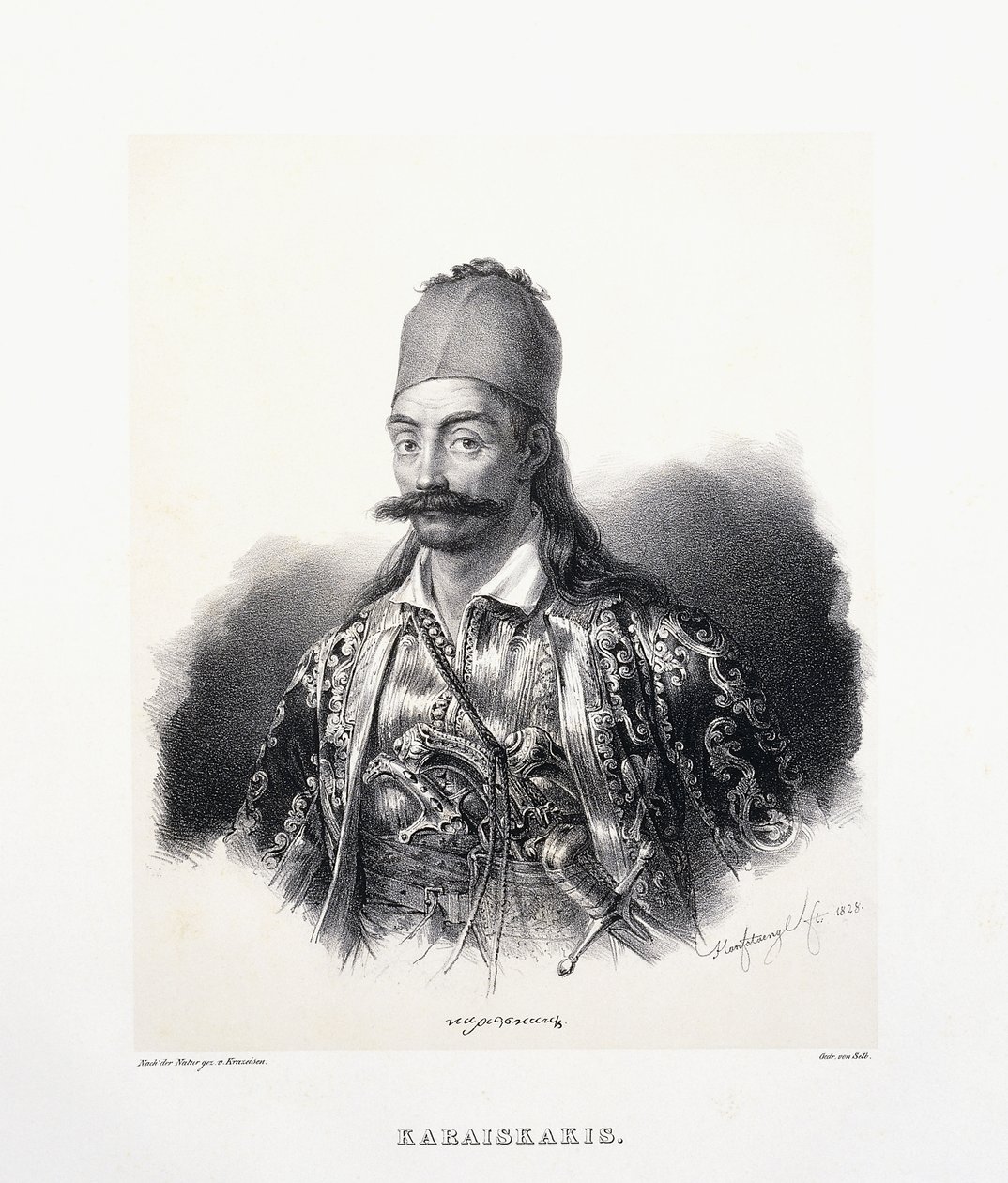 Georgios Karaiskakis (griechischer Held) von German School