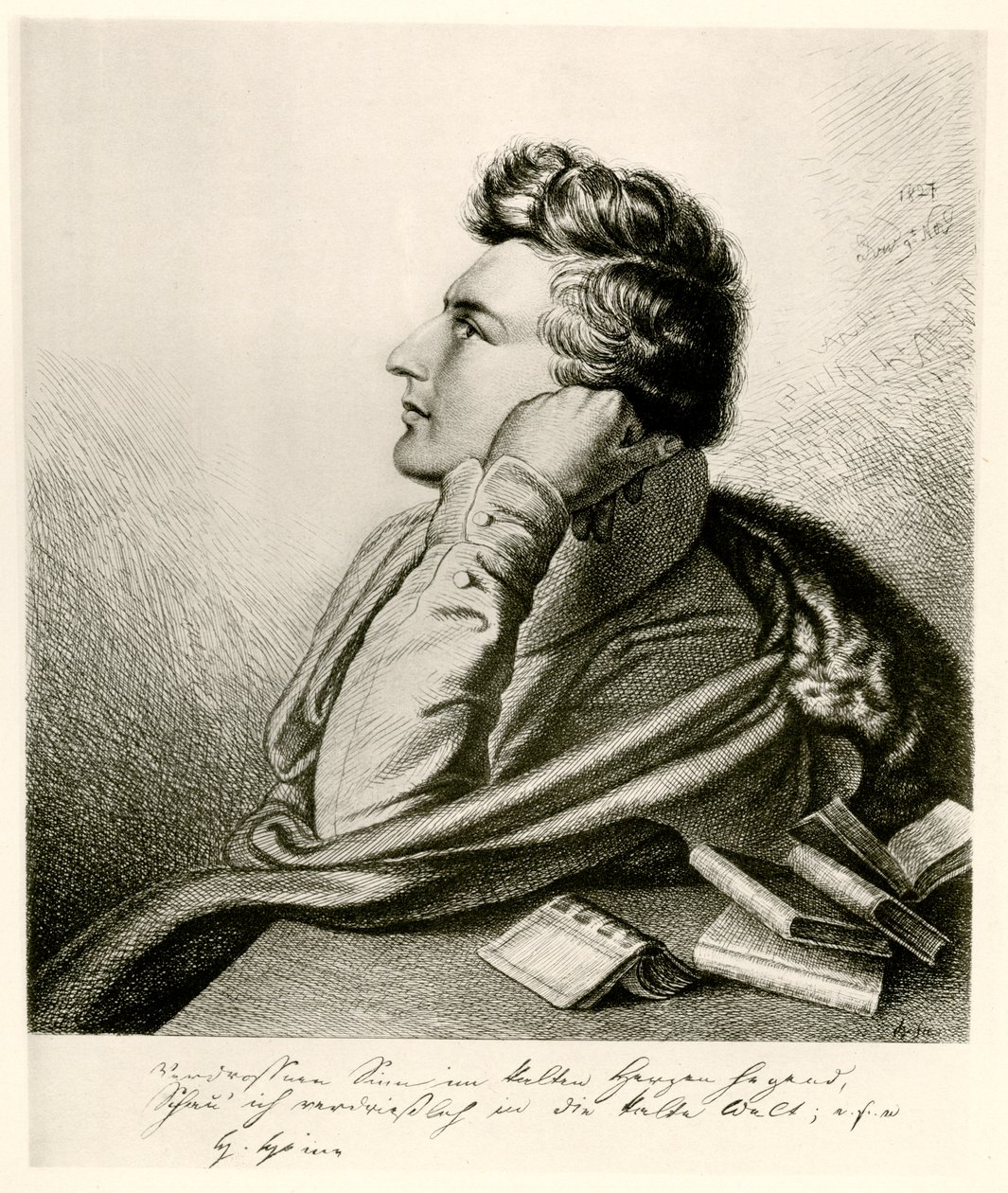 Heinrich Heine, 1884-90 von German School