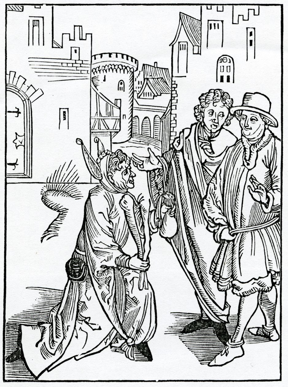 Von der Verachtung und Verachtung der Armut, Illustration aus Alexander Barclays englischer Übersetzung von 