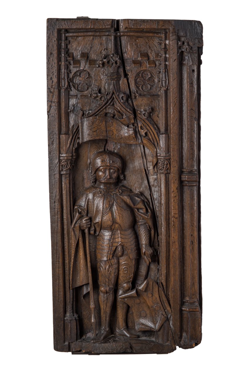 Bankende, die St. Quirinus von Neuss darstellt, um 1485-1515 von German School