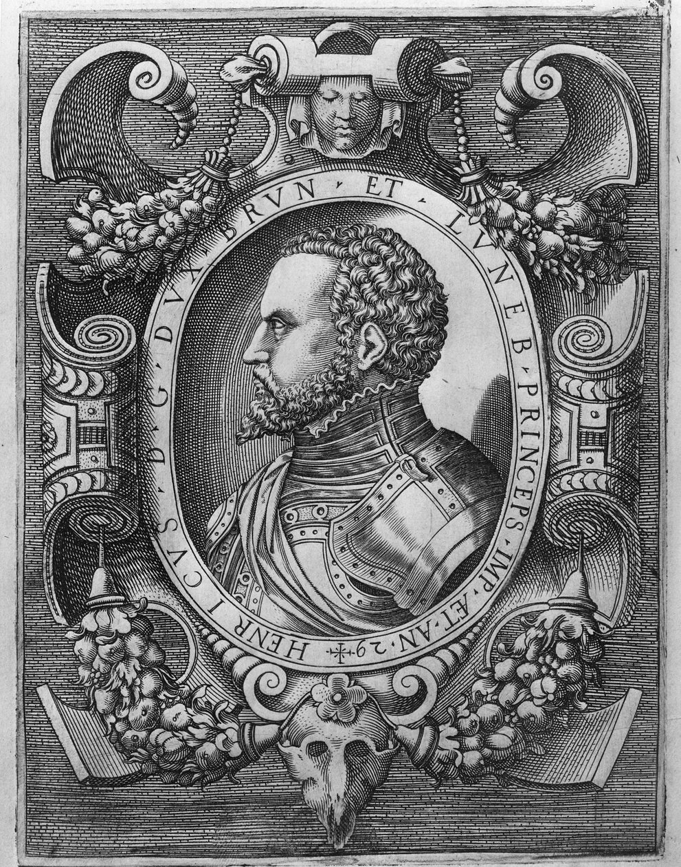 Porträt von Heinrich dem Jüngeren, Herzog von Braunschweig und Lüneburg, 1529 von German School