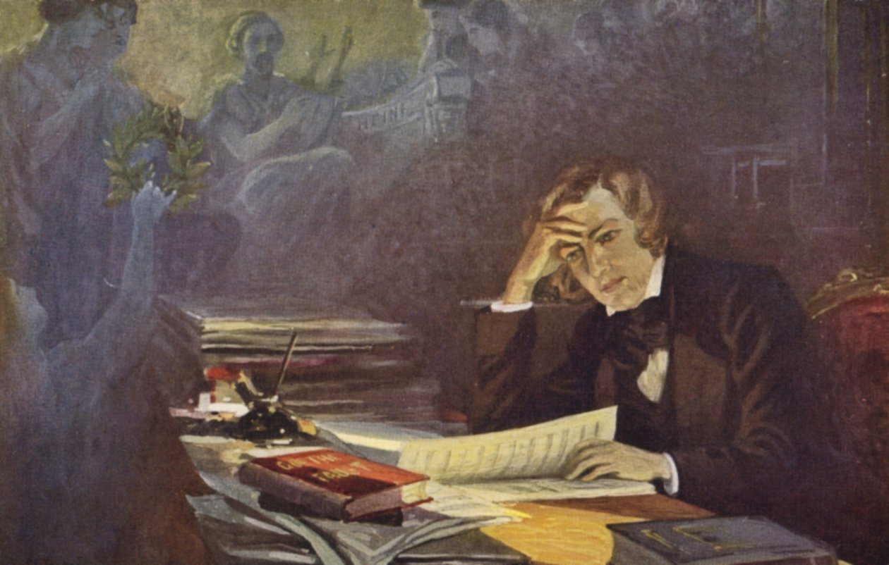 Porträt von Robert Schumann von German School