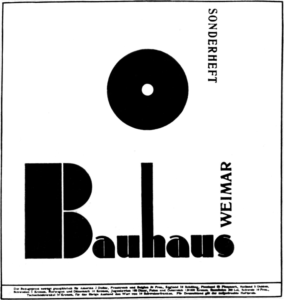 Plakat für das Bauhaus von German School