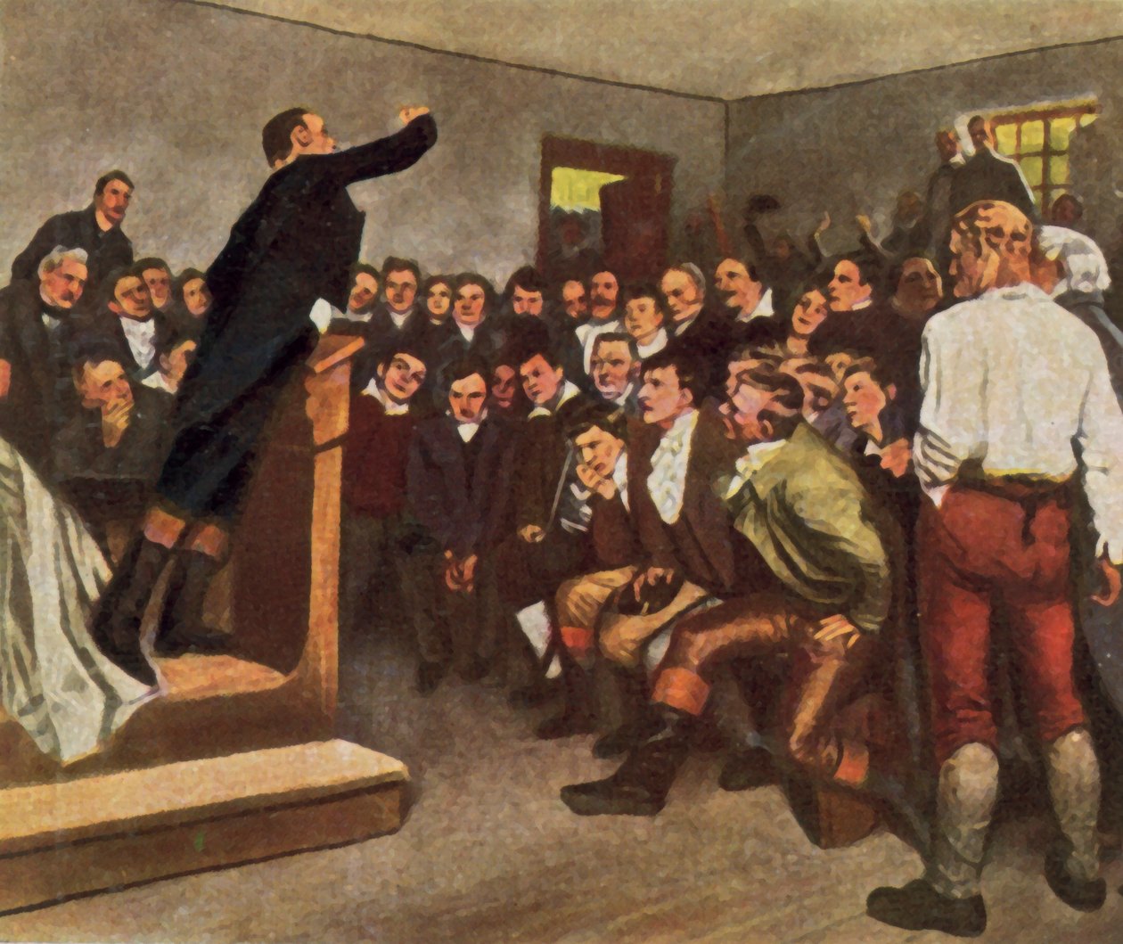 Professor Steffens inspiriert seine Zuhörer zur Unterstützung des Befreiungskrieges, 8. Februar 1813 von German School
