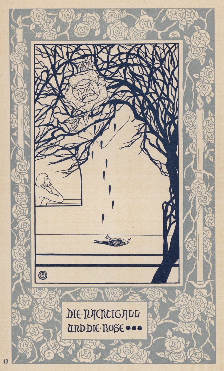 Die Nachtigall und die Rose von German School