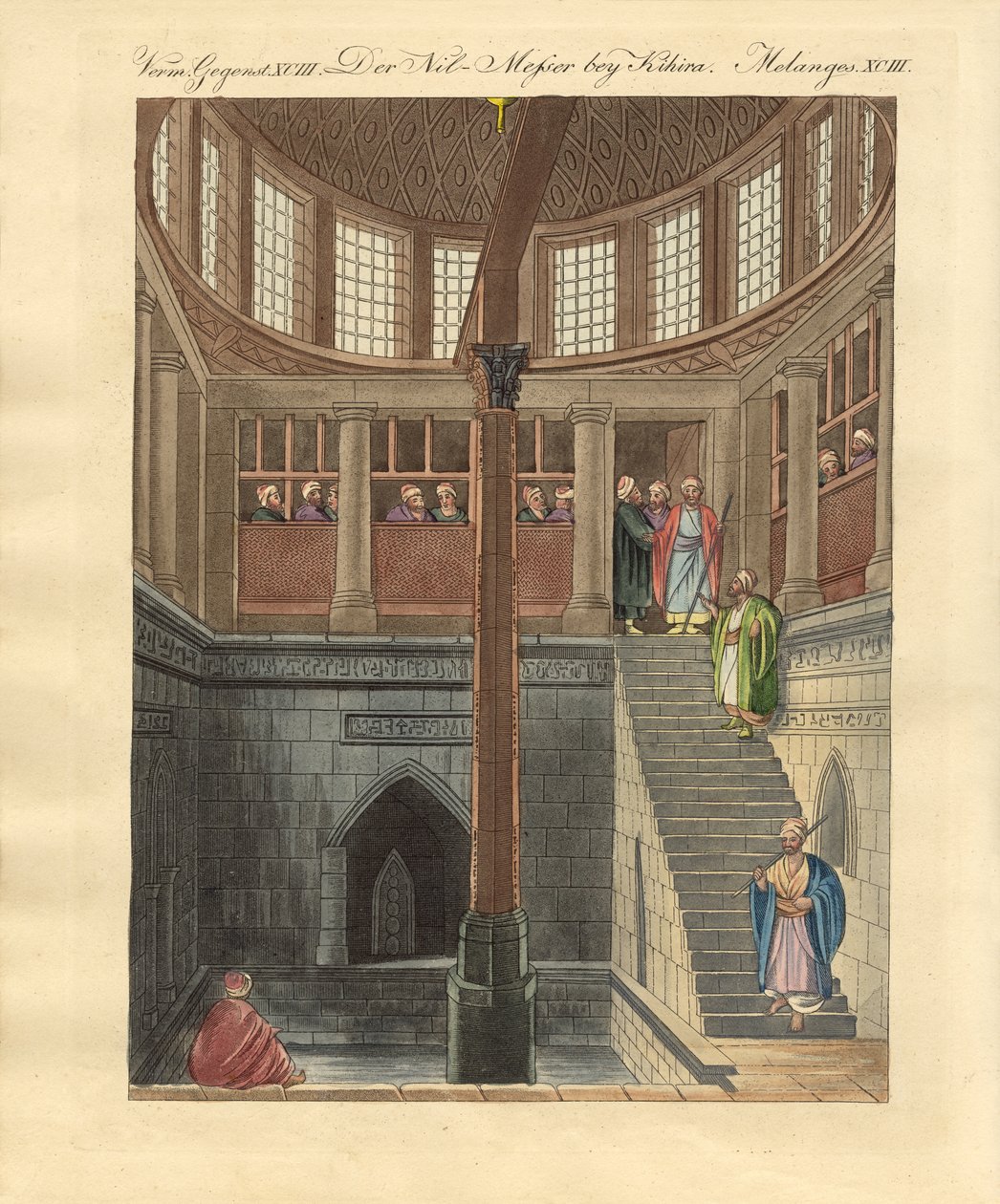 Der Nilometer auf der Insel Rawda bei Kairo von German School