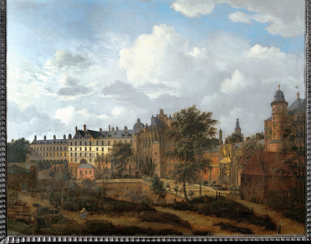 Palast der Herzöge von Burgund in Brüssel, Belgien von Gerrit Adriaensz Berckheyde