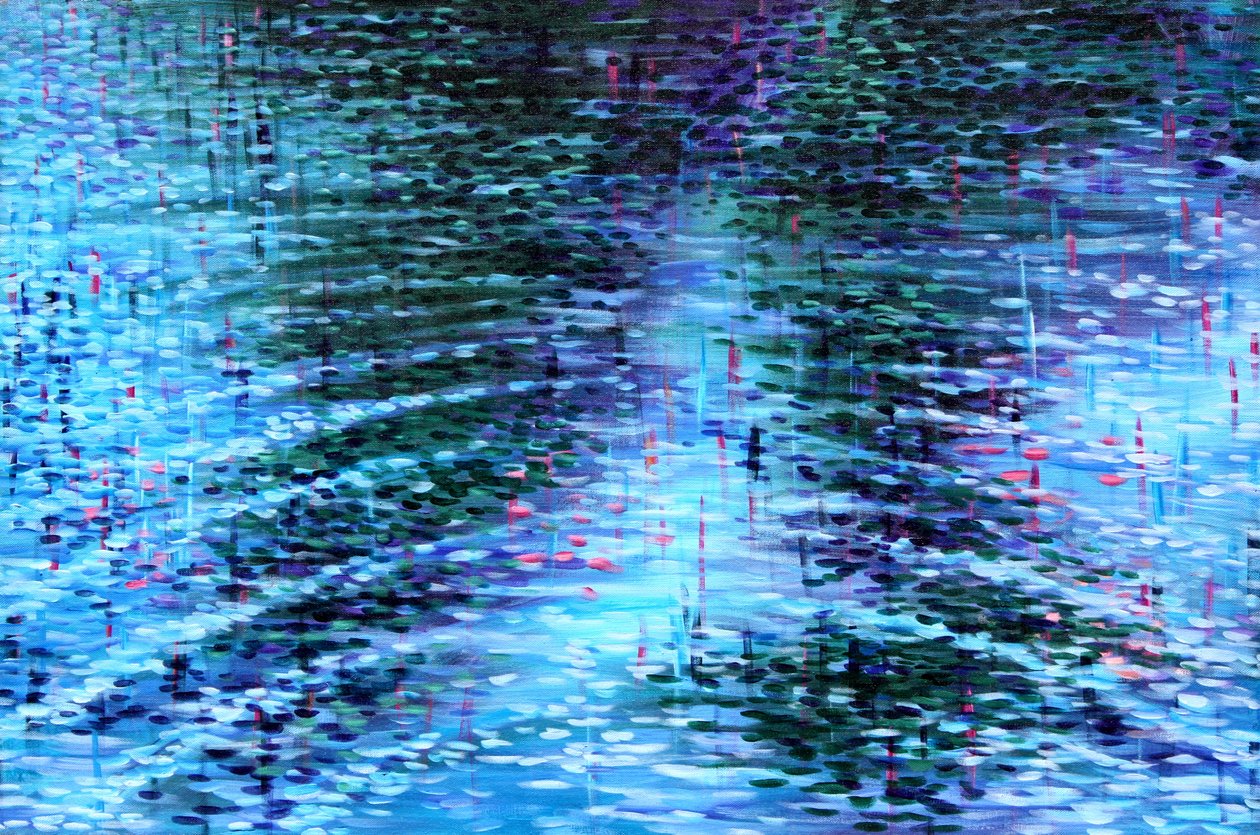 Blaue Uferwellen von Gerrit Greve