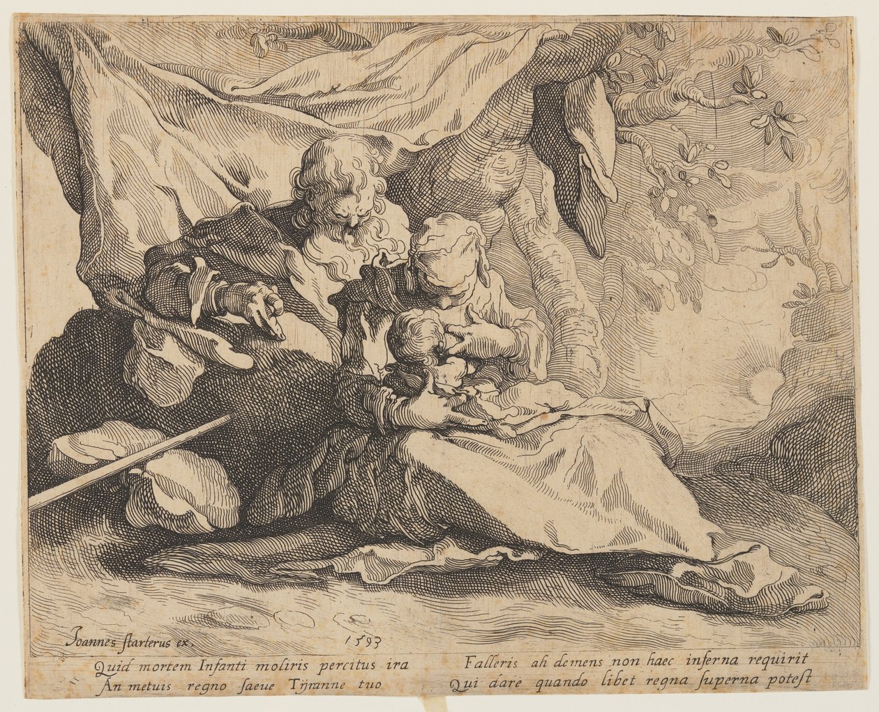 Die Rast auf der Flucht nach Ägypten von Gerrit Pietersz