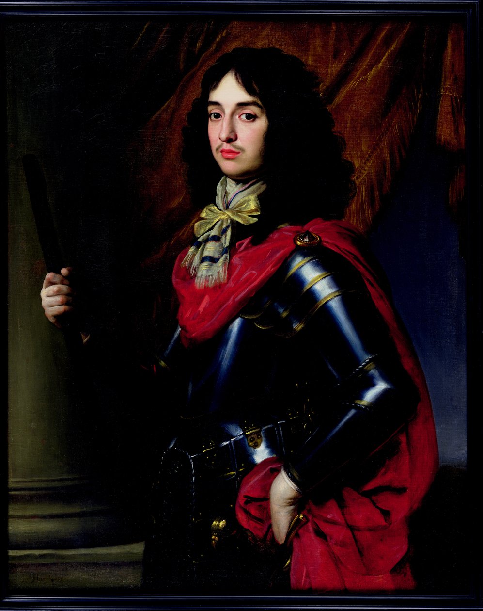 Porträt von Prinz Edward von der Pfalz (1625-63) in Rüstung von Gerrit van Honthorst